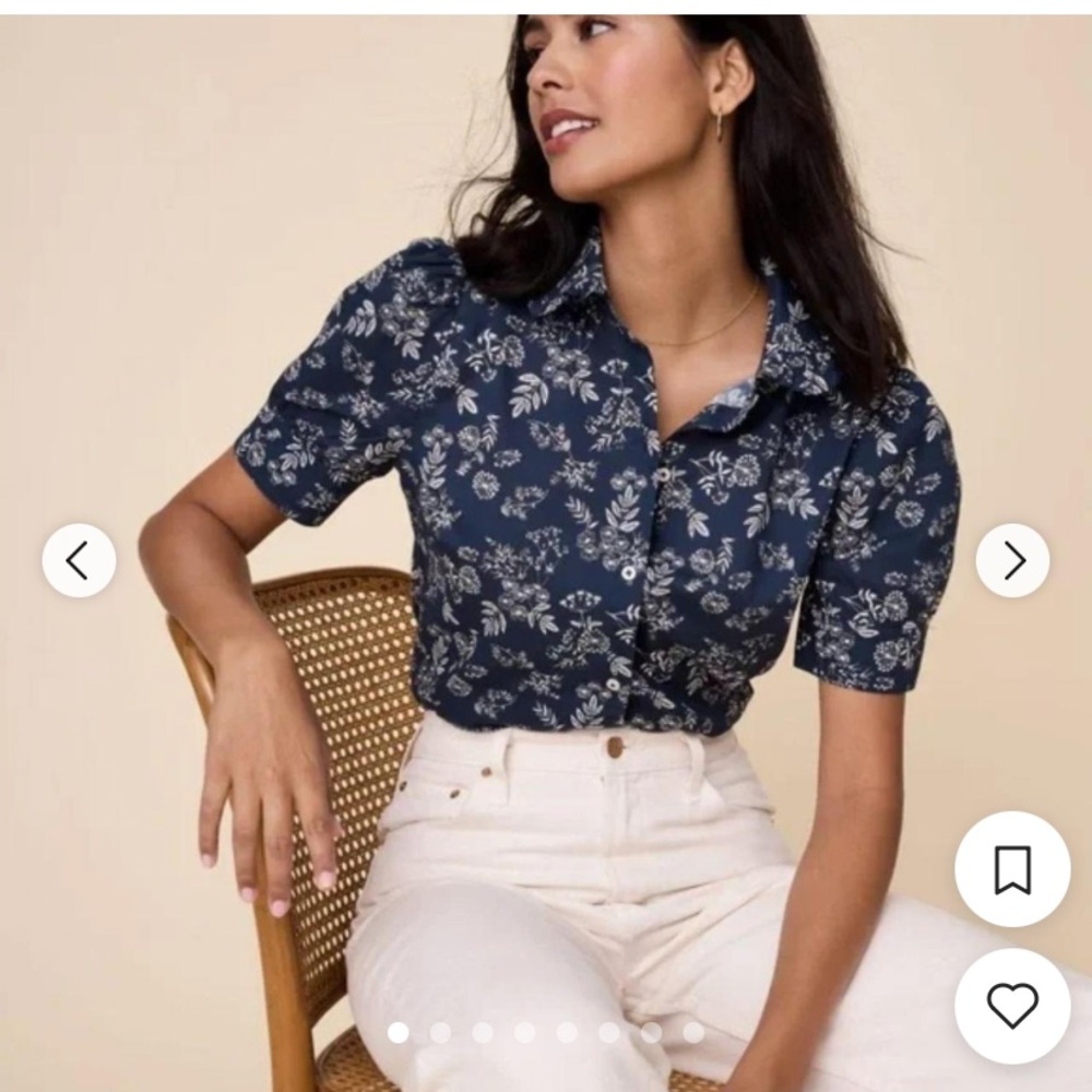 Untuckit, Allison floral shirt size 0